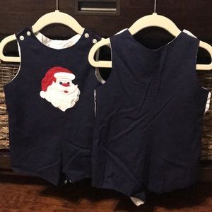 Navy Santa Shortalls